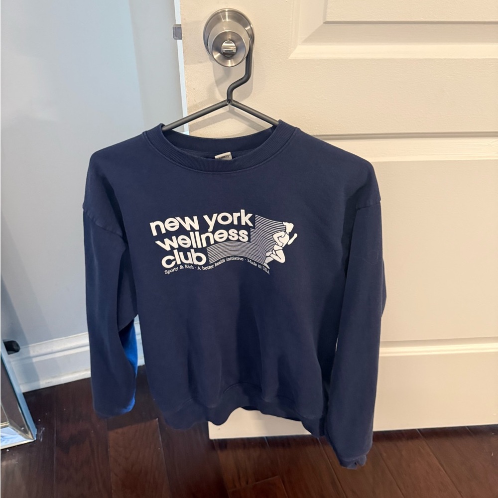 Sporty & Rich Navy Blue Sweatshirt